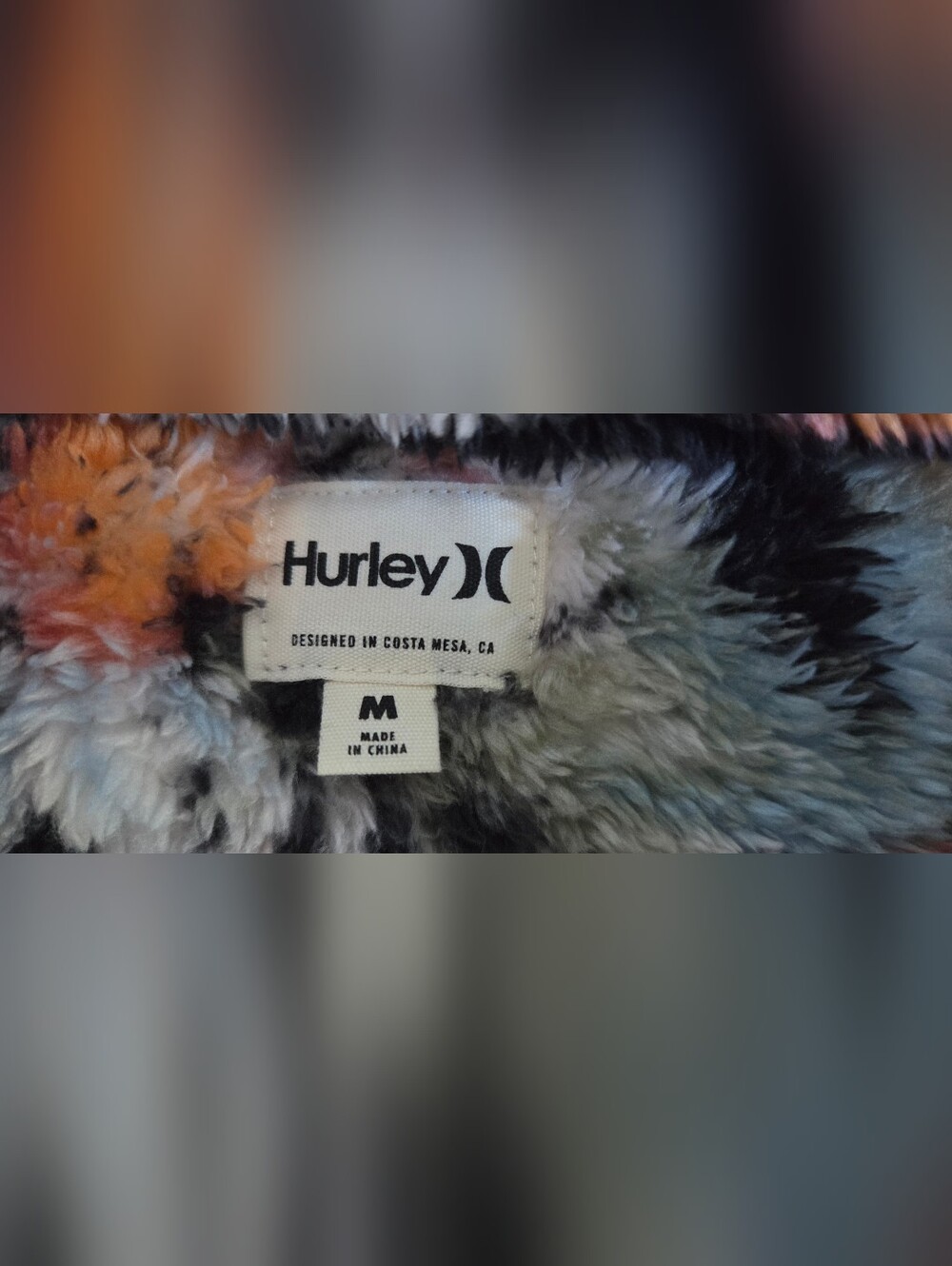 Hurley Sherpa Pullover Jacket M Whimsigoth Boho Autumn Fall Cottagecore Cozy - Picture 4 of 8